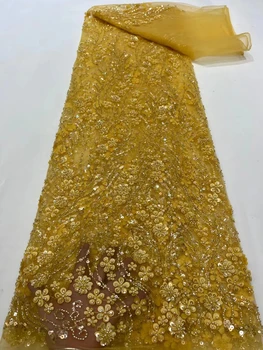 3D Nuotakos Nėrinių Audinio Afrikos Seka Tiulio Blizgučiai Kristalų Vestuvių Suknelės 2023 Aukštos Kokybės Nigerija Akių Zawalcowany prancūzijos Ju