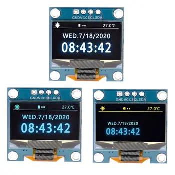 0.96 Colių OLED Ekranas Modulis IIC Serijos SSD1315 128X64 I2C LCD 4 Pin Geltona Mėlyna Balta Mėlyna LCD Ekrano Valdybos Arduino Oled