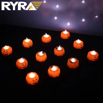 1/2/5vnt Helovinas Žvakių Šviesos diodų (LED) Spalvingas Žvakidė Lentelės Viršuje Apdailos Moliūgų Šalies Laimingas Halloween Party Apdaila