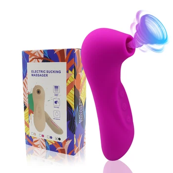10 Režimas Galingas Clit Sucker Vibratorius Vibruojantis Liežuvio Spenelių Čiulpti Blowjob Klitorio Stimuliatorius Etotic Sekso Žaislai Moterims