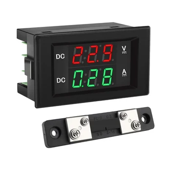 100V Skaitmeninis Ekranas AC Dvigubas Ekranas Įtampos Ammeter LED Digital Voltmeter Skaitmeninis Ekranas Ammeter Galvos Aukšto Tikslumo