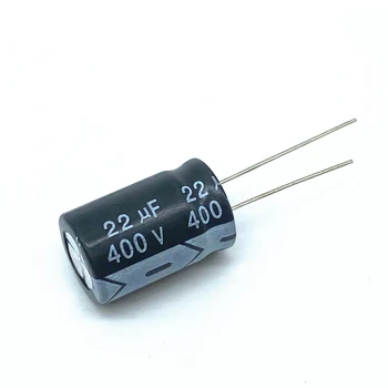 10VNT Higt kokybės 400V22UF 13*20mm 22UF 400V 13*20 Elektrolitinius kondensatorius