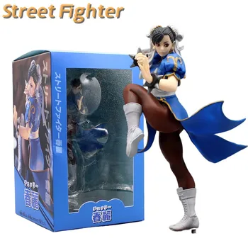 18cm Street Fighter Chun-Li Anime Veiksmų Skaičius, Statulėlės, Kova su Žaidimai Statula Žaidimų Periferijos Modelis Pakabukas Dekoro Gk Žaislą Dovanų