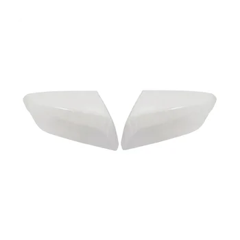 1Pair Baltos spalvos galinio vaizdo Veidrodėliai Padengti Kepurės valdomi Išoriniai Veidrodėliai Shell Chevrolet Malibu XL 2016-2023 Šildomi vaizdo Veidrodėlis