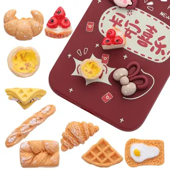 1PC Mini Duona Miniatiūriniai Lėlių Pusryčių Maisto Modeliavimas Maisto 