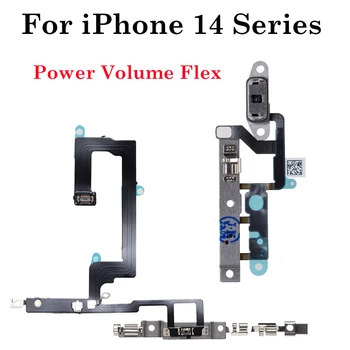 1pcs Dėl Išjungimo Mygtukas Juostelės iPhone 14 Plus Pro Max Maitinimo Jungiklis garso Mygtuką, Flex Kabelis atsarginės Dalys