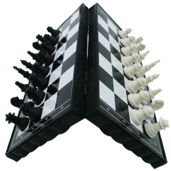 1set Mini Tarptautinės Šachmatų Lankstymo Magnetinio Plastiko šachmatų lentos stalo Žaidimas Nešiojamų Vaikas Žaislas Nešiojamų 2022 Lašas Laivybos
