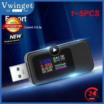 1~5VNT 1 USB Testeris DC Digital Voltmeter Amperimetro Srovės voltmetras Amp Volt Ammeter Detektorius Maitinimo Banko Įkroviklis