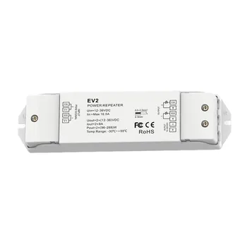 2 kanalų Nuolatinės įtampos maitinimo expander 2CH*8A led juostos valdiklis, skirtas vieno/spalvos temperatūros LED juostelės/modulio DC12-36V