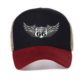 2023 Vasaros skrybėlę Vyrų Derliaus Spausdinti 3D Amerikos Route 66 Beisbolo kepuraitę vyrų lauke Akių Orui Trucker skrybėlės