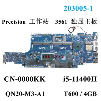 203005-1 i5-11400H CPU-Dell Precision 3561 Inspiron 5521 Nešiojamas Plokštė KN-000KK 000KK Mainboard