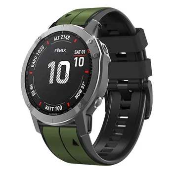 26mm Silikono QuickFit Watchband Correa Dirželis Garmin Fenix 6X 7X 5X Pro 3 3HR Epix 2 Smartwatch Apyrankė Enduro 2 Apyrankė