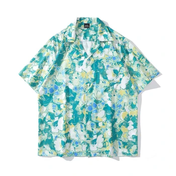 3D Gėlių Spausdinti Marškinėliai Havajai Laisvalaikio Marškiniai Vyrai Dizainerių Drabužiai moteriški Drabužiai Patogiai Viršūnes Kelionių Marškinėliai Harajuku Mados