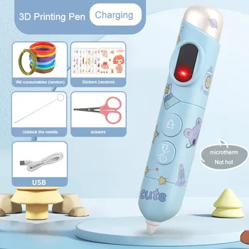 3D Spausdinimo Pen Vaikų Tapybos Pen Tuya Pen Žemos Temperatūros Įkrovimo Nėra Karšto Studentas, Vaikų Žaislai, Kalėdų Dovanos