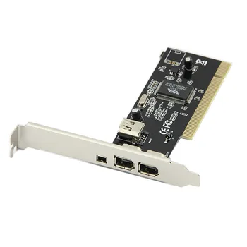 4 Prievadai Firewire IEEE 1394 4/6 Pin PCI Valdytojas Kortelės Adapteris HDD MP3, PDA