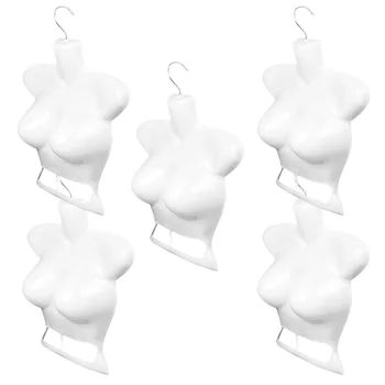 5 Vnt Mergaičių Maudymosi Kostiumai Manekenas Kabykla Drabužių Stovas Krūtinė Plastikiniai Modelis Kabo Stovo Moteris
