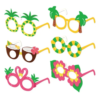 6pcs Havajų Vasaros Šalis Knygą, Akinius, Vaikai, Vaikas, Beach Party, Juokingas Foto Prop