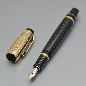 AAA kokybės Juodos ir Aukso MB Roller ball pen / Fontanas pen verslo biuro reikmenys prabanga kaligrafija rašalo rašikliai