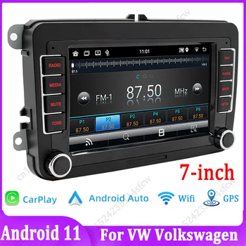 Android 11 Automobilių Radijo Multimedijos Grotuvą su GPS WiFi Bevielio ryšio Carplay 
