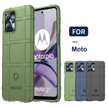 Atsparus smūgiams Šarvai Atveju, Motorola Moto G13 G23 G53 G73 E13 E32 E22 E22i Krašto 40 20 Pro 30 Lite Neo X30 X40 S30 Galinį Dangtelį Coque