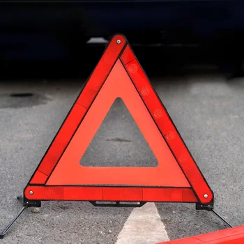 Automobilių Trikampis Atspindintis Trikojo Stop Ženklas, Avarinių Gedimų Perspėjimo Atspindintis Lipdukas Pavojų Saugumui, Sulankstomas Automobilių Reikmenys