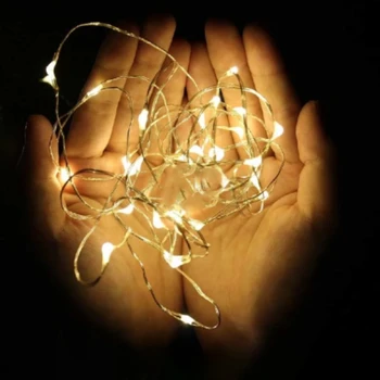 Baterija String Žibintai Pasakų Luces De Navidad LED Varinės Vielos Šalies Kalėdų Dekoracijas Namų Vestuvių Dekoras