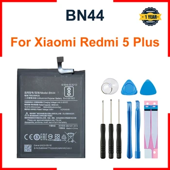 BN44 4000mAh Xiao mi Baterija Xiaomi Redmi 5 Plius BN44 Aukštos Kokybės Telefoną Pakeisti Baterijas +Įrankiai