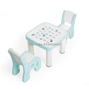 Cotton candy mokymosi stalas ir kėdė nustatyti vaikų namų stalo mokymosi lentelė daugiafunkcinė darželio stalas ir kėdė