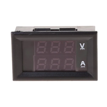 DC 0-100V 10A Dviguba LED Digital Voltmeter Ammeter Įtampos AMP Galios Automobilių Stebėti