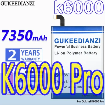 Didelės Talpos GUKEEDIANZI Baterija 7350mAh Už Oukitel K6000 / K6000 Pro K6000Pro