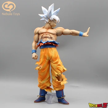 Dragon Ball Z Sūnus Gokas 32cm Anime Duomenys Balti Plaukai Migatte Nr. Gokui Statulėlės Veiksmo Figūrėlė Pvc Statula Modelis Kolekcines, Žaislai