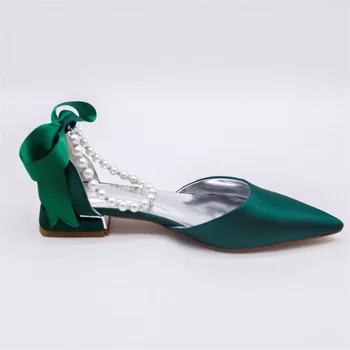 Drugelis-mazgas Batai Ponios Butas Aukštakulnius Sandalus Pažymėjo Tne Perlai Grandinės Sandalias String Duobute Chaussures Boe-Susieta Femme
