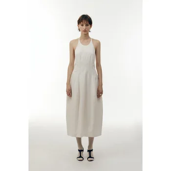 EOS Prekės Lc Nauja Suknelė 2023 Vasaros Backless Tuščiaviduriai Dizaino Laisvalaikio Rankovių Backless Apynasrio Suknelė Tuščias Suknelės Nemokamas Pristatymas