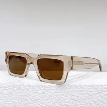 Gafas de sol cuadradas de acetato para hombre y mujer, lentes de sol rectangulares, estilo Retro futurista, marca de lujo, SL572
