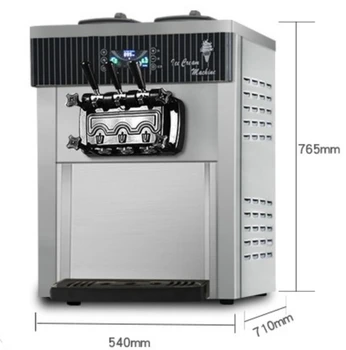 gamyba komercinės kavos parduotuvė ledų mašina 3 skonio softy tarnauti ice cream maker mašina CFR JŪRA