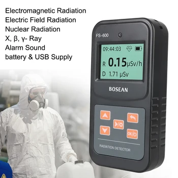 Geigerio Skaitiklis, Radiacijos USB/Baterijos Nešiojamą Branduolinės Spinduliuotės Detektorių Aptikti Branduolinės Nuotekų FS-600 X Beta, Gama Spindulių