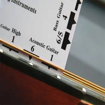 Gitara Styginių Aukščio Matavimo Įrankis dvipusis Gitara Fingerboard Matavimo Daviklis Lengvas Muzikos instrumentų Priedai