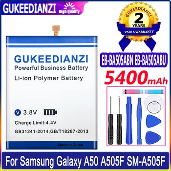 GUKEEDIANZI EB-BA505ABN EB-BA505ABU Baterija 5400mAh SAMSUNG Galaxy A50 A505F SM-A505F A505FN/DS/GN A505W A30s A30 + Įrankiai