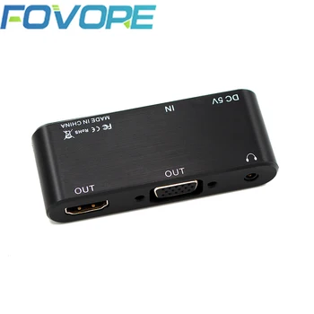 HDMI į VGA HDMI Adapter HDMI Male VGA Famale Konverteris Adapteris 1080P Skaitmeninio į Analoginį Vaizdo Garso PC Laptop Tablet NAUJAS