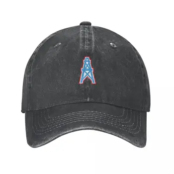 Houston Oilers Logo #2 Kaubojaus Skrybėlę Džentelmenas Skrybėlę nuo saulės skrybėlę Anime Skrybėlę Laukinių Kamuolys Skrybėlę Vyrų Bžūp Moterų