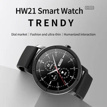 HW21 Mažos Galios Smart Laikrodžiai Vyrų Širdies ritmas Sveikatos Stebėsenos Smart Watch Vyrų Mados, Sporto Žiūrėti 2023 Naujas Reloj Hombre