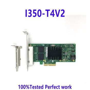 I350-T4V2 Intel I350-T4 PCLe x4 Ethernet Adapter NIC Tinklo Keturių Uostų Kortelės