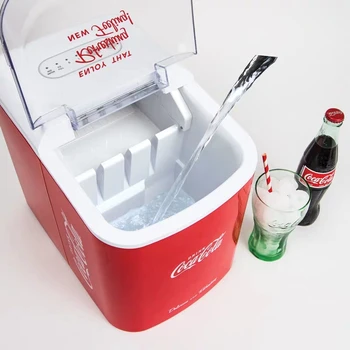 ICM100COKE Ledo mašina komercinės mažų arbatos parduotuvę, mechaninė namų baro stalo juostoje ledo kubelių gamyba