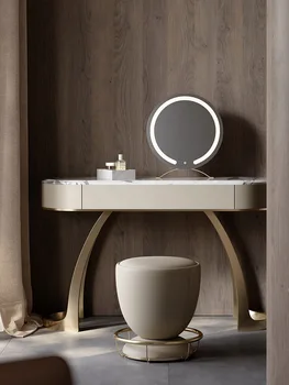 Italijos minimalistinio tuštybės Natūralaus marmuro makiažas lentelė šviesos prabanga, prabanga prabangos akmens tuštybės lentelė