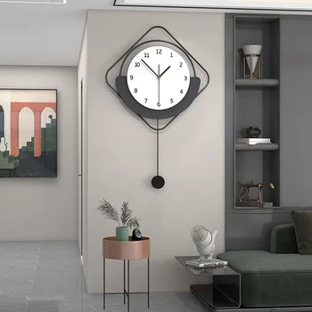 Išplėstinė Sieninis Laikrodis Namie Kambarį Dekoratyvinis Pakabukas Laikrodis Žiūrėti Net Raudona Paprasta Atmosferą Kvarcinis Laikrodis Laikrodis Sieniniai Laikrodžiai