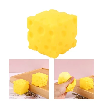 Išspausti Žaislas Sūris Mochi Geltonas Sūris Formos Vaikams Nerimas Sumažinti Sūrio Formos Paaugliams Šalies Prekių