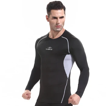 J1510 Treniruotės sporto vyrai Trumpas rankovės marškinėliai vyrams šilumos raumenų kultūrizmo dėvėti suspaudimo Elastinga Slim naudotis drabužiai