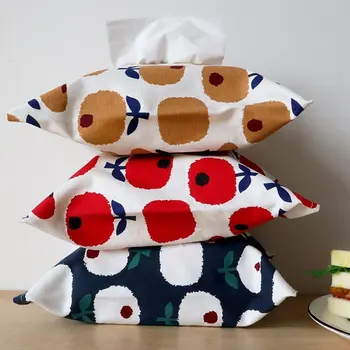 Japoniško stiliaus audinio medvilnės ir lino nuimamas audinys box car-sumontuoti popieriaus langelį, tualetinį popierių, rankšluostį maišelį kūrybos popierinis maišelis