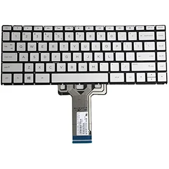 JAV Nešiojamieji kompiuteriai Klaviatūra su Apšvietimu HP Pavilion X360 14-BA 14T-BA 14M-BA 14-BS 14-BW 14-BF 14m-CD 14m-DH 14m-CF 14-DK Sidabrinė