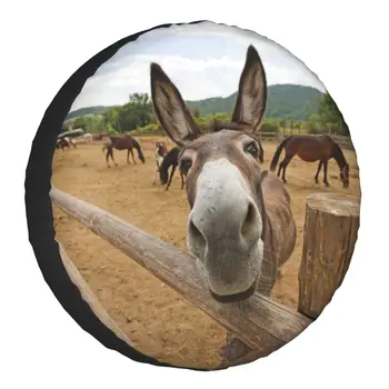 Juokinga Donkey atsarginis Ratas Padangų Padengti Gyvūnų Priekaba Transporto priemonių Priedai 14